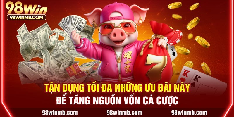 Tận dụng tối đa những ưu đãi này để tăng nguồn vốn cá cược